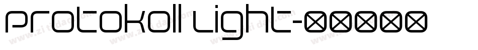 Protokoll Light字体转换